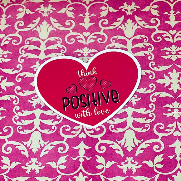 Manifest Love Think Positive Lovey Sweetheart Love You Valentines Sweet Sticker - Picture 1 of 4